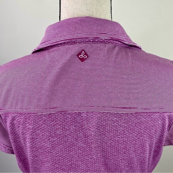 Prana Polo Kinley pink performance short sleeve dress size M - Picture 2 of 15